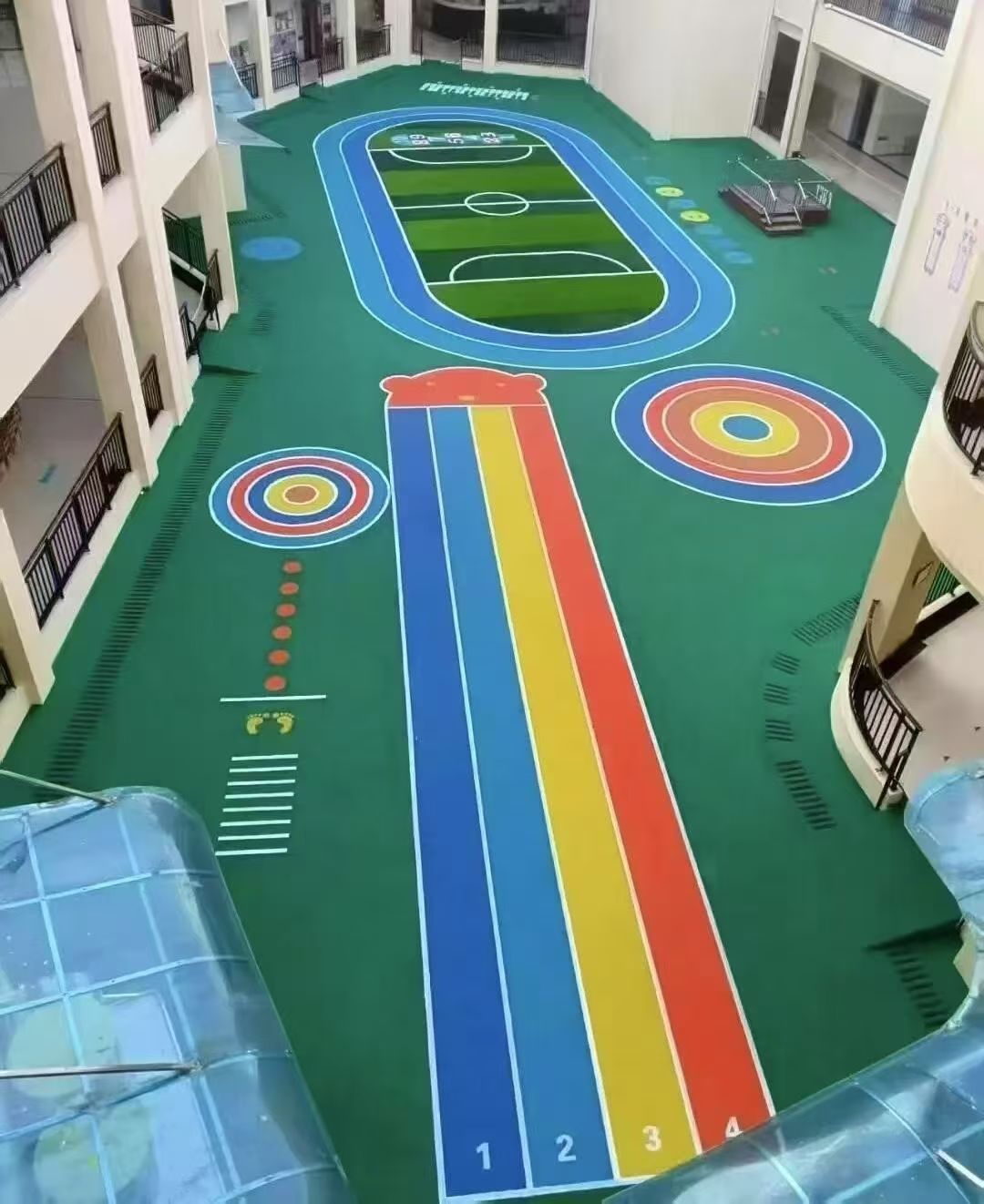 榆林市幼儿园塑胶跑道半预制型跑道 - 一站式服务